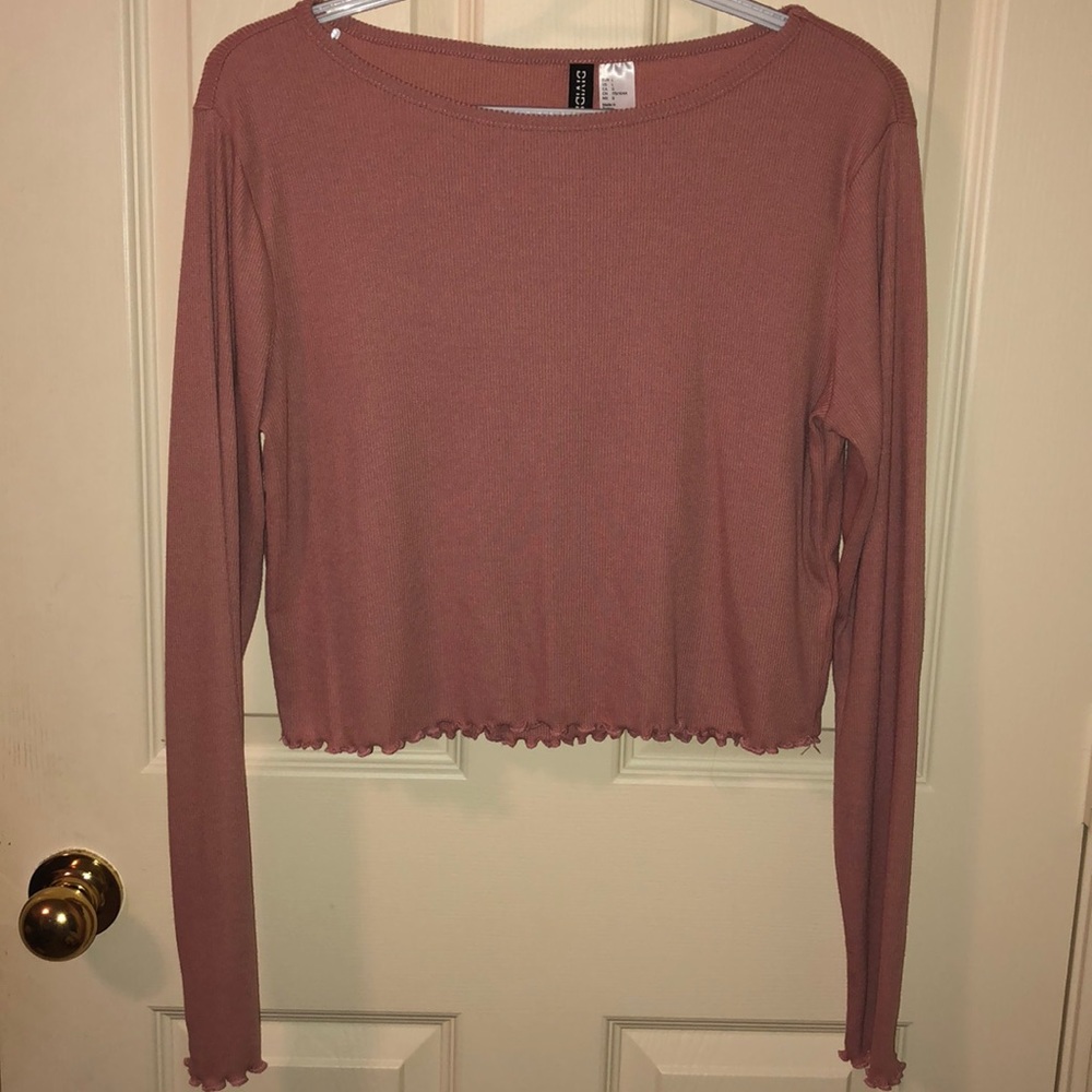 Long sleeve crop top